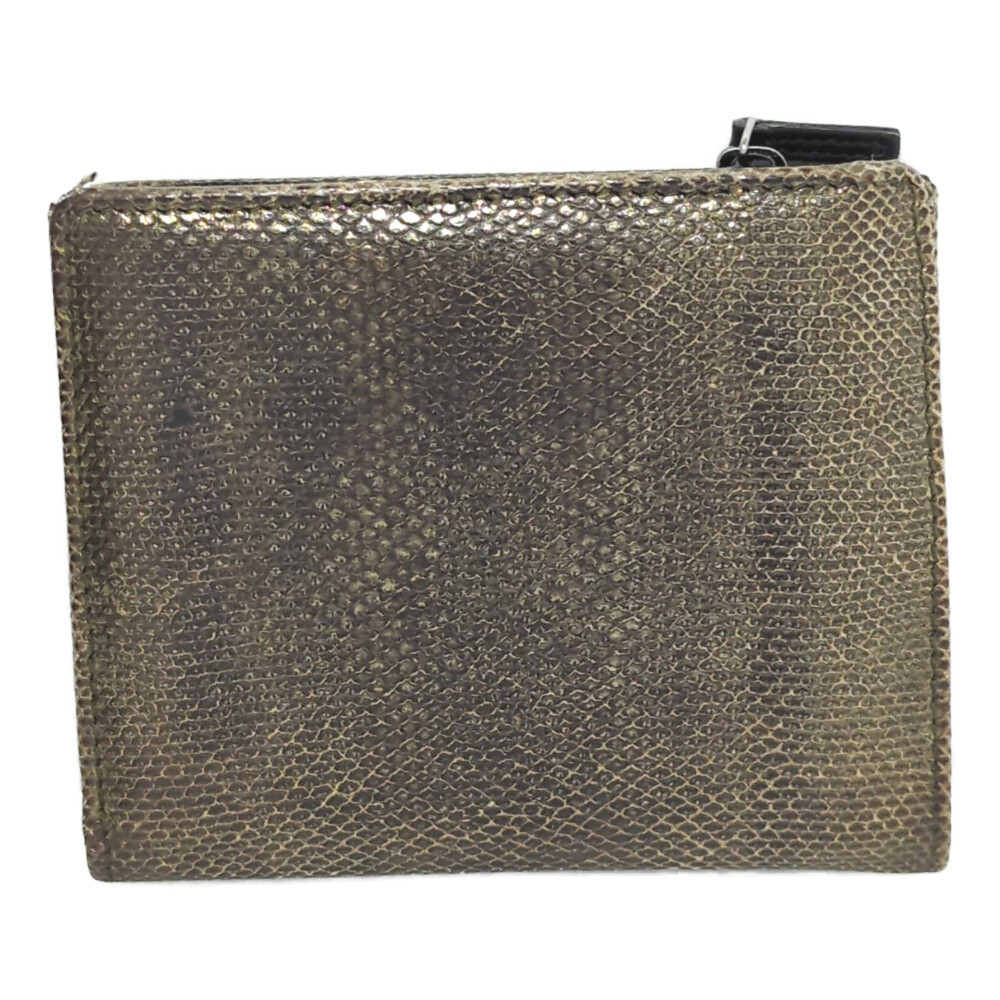 Gucci Python Leather Logo Plate Bifold Wallet Min… - image 2